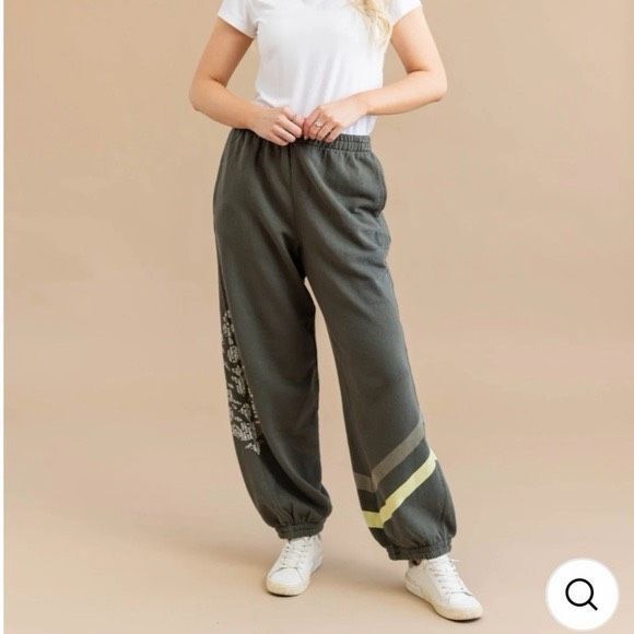 FP Movement by Free People All Star Oversize Graphic Joggers - Picture 1 of 9